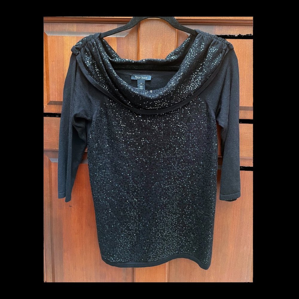 White House Black Market Soft Glitzy Sweater